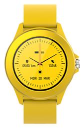 Forever Colorum CW-300 Smartwatch με Παλμογράφο (Κίτρινο) από το Designdrops