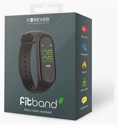 Forever SB-50 Activity Tracker με Παλμογράφο Μαύρο από το e-shop