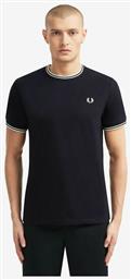 Fred Perry Ανδρικό T-shirt Navy Μπλε με Λογότυπο