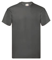 Fruit of the Loom Original T Ανδρικό Διαφημιστικό T-shirt Κοντομάνικο Light Graphite