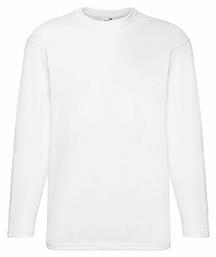 Fruit of the Loom Valueweight Τ Ανδρική Διαφημιστική Μπλούζα Μακρυμάνικη σε Χρώμα