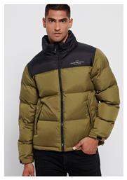 Funky Buddha Ανδρικό Χειμωνιάτικο Μπουφάν Puffer Army