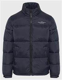 Funky Buddha Ανδρικό Χειμωνιάτικο Μπουφάν Puffer Navy Μπλε