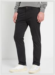 Funky Buddha Ανδρικό Παντελόνι Chino σε Κανονική Εφαρμογή Dark Grey