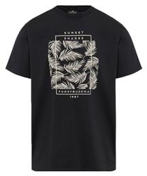 Funky Buddha Ανδρικό T-shirt Κοντομάνικο Anthracite