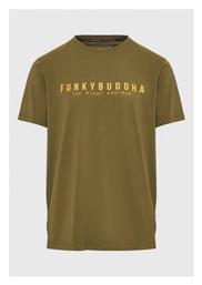 Funky Buddha Ανδρικό T-shirt Κοντομάνικο Χακί