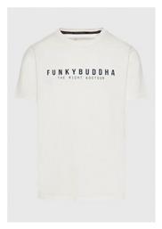 Funky Buddha Ανδρικό T-shirt Κοντομάνικο Λευκό