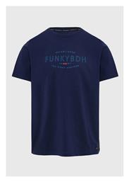 Funky Buddha Ανδρικό T-shirt Κοντομάνικο Navy