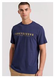 Funky Buddha Ανδρικό T-shirt Κοντομάνικο Navy