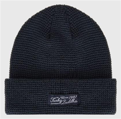 Funky Buddha Beanie Ανδρικός Σκούφος Πλεκτός σε Navy Μπλε χρώμα από το Outletcenter