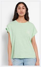 Funky Buddha Γυναικείο Αθλητικό T-shirt Green Fig