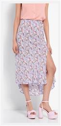 Funky Buddha Midi Φούστα Floral Lilac