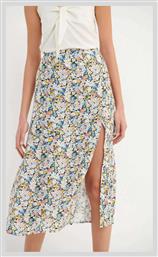 Funky Buddha Midi Φούστα Floral Πολύχρωμη