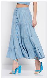 Funky Buddha Midi Φούστα Tranquil Blue