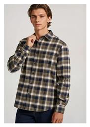 Funky Buddha Overshirt Φανελένιο Πουκάμισο Χακί