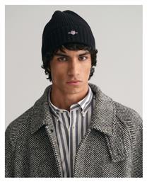 Gant Beanie Ανδρικός Σκούφος Πλεκτός σε Μαύρο χρώμα