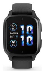 Garmin Venu Sq 2 Music Edition Aluminium 40mm Αδιάβροχο Smartwatch με Παλμογράφο (Slate Aluminium Bezel with Black Case and Silicone Band) από το e-shop