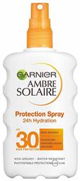 Garnier Ambre Solaire Protection 24h Hydration Αδιάβροχο Αντηλιακό Σώματος SPF30 Spray 200ml από το Pharm24