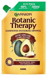 Garnier Botanic Therapy Avocado Oil & Shea Butter Eco Pack Refill Σαμπουάν Ενυδάτωσης για Φριζαρισμένα Μαλλιά 500ml