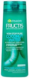 Garnier Fructis Non Stop Pure Coconut Water Σαμπουάν Αναδόμησης/Θρέψης & Ενυδάτωσης 400ml