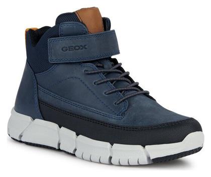 Geox J Flexyper Παιδικές Μπότες Navy Μπλε