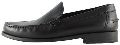 Geox New Damon A Δερμάτινα Ανδρικά Loafers σε Μαύρο Χρώμα