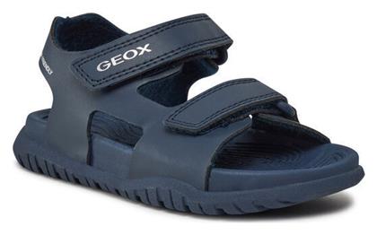 Geox Παιδικά Πέδιλα J Sandal Fusbetto Navy Μπλε