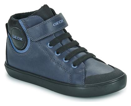 Geox Παιδικά Sneakers High Ανατομικά Navy Μπλε