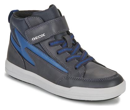 Geox Παιδικά Sneakers High Arzach Ανατομικά Γκρι