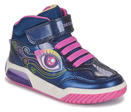 Geox Παιδικά Sneakers High με Φωτάκια Μπλε