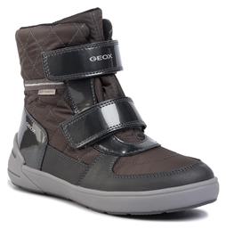 Geox Παιδικές Μπότες για Αγόρι Γκρι Sleigh από το MybrandShoes