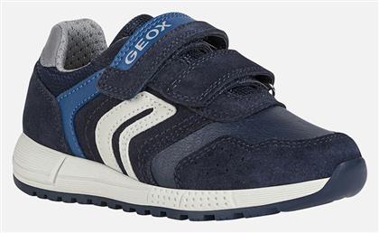 Geox Παιδικό Sneaker Alben με Σκρατς για Αγόρι Μπλε