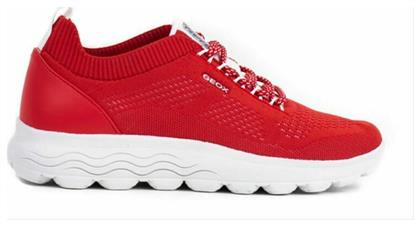 Geox Spherica Γυναικεία Ανατομικά Sneakers Κόκκινα