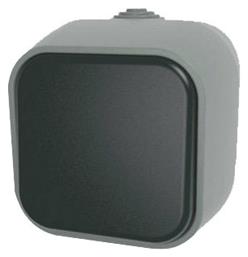 Geyer IP54 Στεγανός Εξωτερικός Διακόπτης Τοίχου Φωτισμού με Πλαίσιο