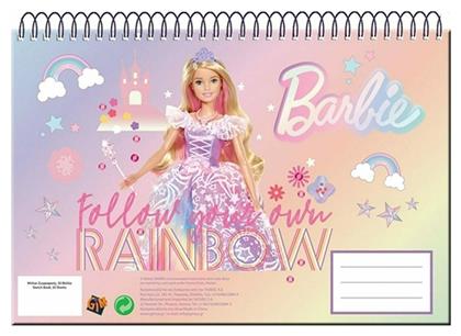 Gim Μπλόκ Ζωγραφικής Barbie Ροζ 21x30cm (30φύλλα) από το Moustakas Toys