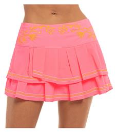 Γυναικεία Φούστα Τένις Lucky In Love Floral Stitch Pleat Tier Shocking Pink από το E-tennis