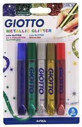 Giotto Glitter Metallic Κόλλα 10.5ml 5τμχ από το Moustakas Toys