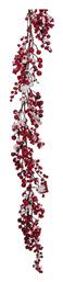 Γιρλαντα Κοκκινα Berries Χιονι 150εκ