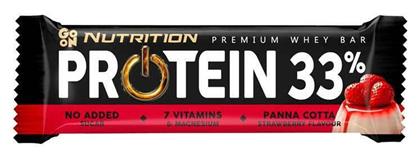 Go On Nutrition Premium Whey Μπάρα με 33% Πρωτεΐνη & Γεύση Panna Cotta 50gr