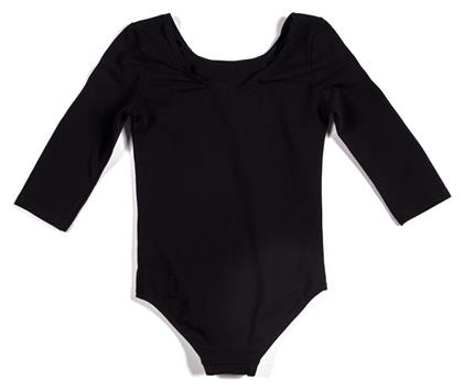 Godance Leotard Παιδικό Κορμάκι με Μανίκι 3/4 Μαύρο