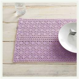 Gofis Home Crochet Σουπλά Υφασμάτινο Μωβ 50x30cm 2τμχ