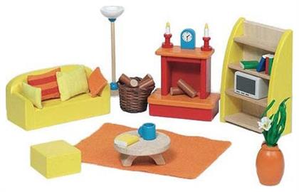 Goki Furniture for Flexible Puppets Living Room Set Έπιπλο για Κουκλόσπιτο