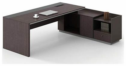 Γωνιακό Επαγγελματικό Γραφείο Rosewood Ξύλινο 180x170x76εκ. από το Designdrops