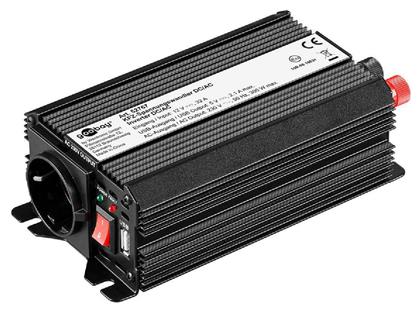 Goobay Inverter Αυτοκινήτου 300W για Μετατροπή 12V DC σε 230V AC με 1xUSB