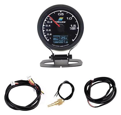 Greddy Αναλογικό Όργανο Μπαρόμετρο και Βολτόμετρο Αυτοκινήτου 75mm για τοποθέτηση στο Ταμπλό