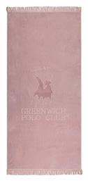 Greenwich Polo Club 3622 Πετσέτα Θαλάσσης Παρεό με Κρόσσια Ροζ 170x70εκ.