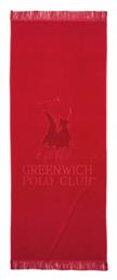 Greenwich Polo Club 3657 Πετσέτα Θαλάσσης με Κρόσσια Κόκκινη 170x70εκ. από το Aithrio