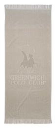 Greenwich Polo Club 3734 Πετσέτα Θαλάσσης με Κρόσσια Γκρι 190x90εκ. από το Katoikein