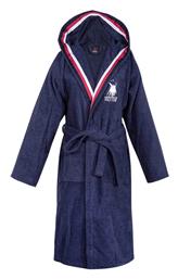 Greenwich Polo Club Μπουρνούζι με Κουκούλα Navy 420gr/m²