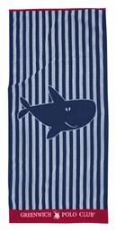 Greenwich Polo Club Παιδική Πετσέτα Θαλάσσης Κόκκινη Καρχαρίες